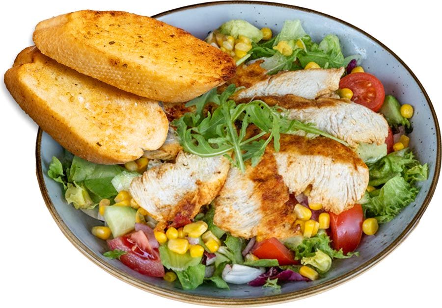 Sałatka z grillowanym kurczakiem